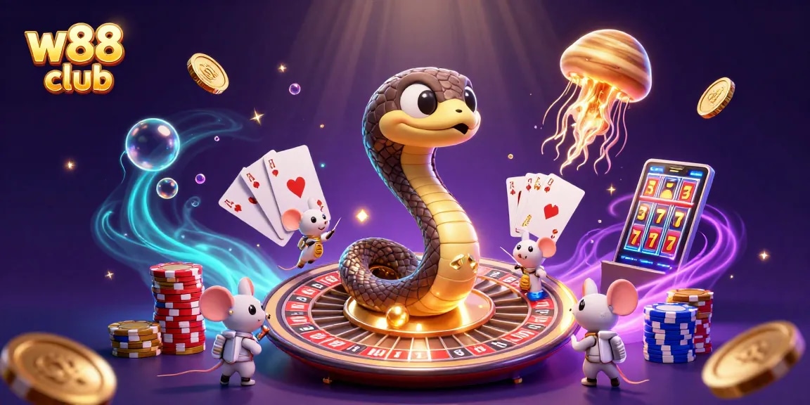 Chơi cá cược tại w88 club với hình ảnh sinh động từ một buổi biểu diễn casino sống động.
