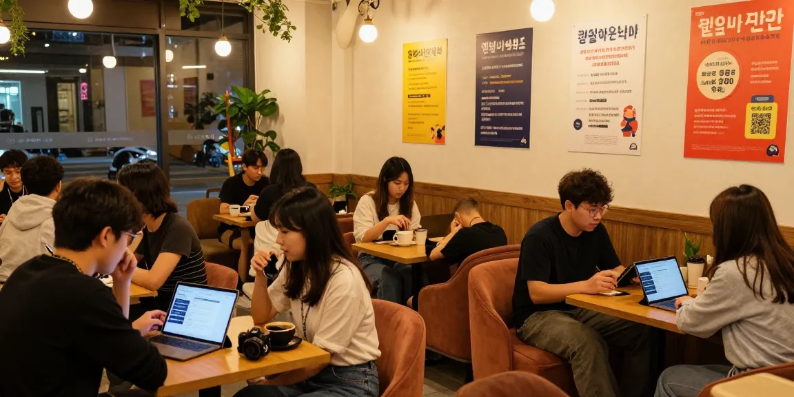 퀸알바 관련 정보와 커뮤니티를 공유하는 아늑한 분위기의 카페