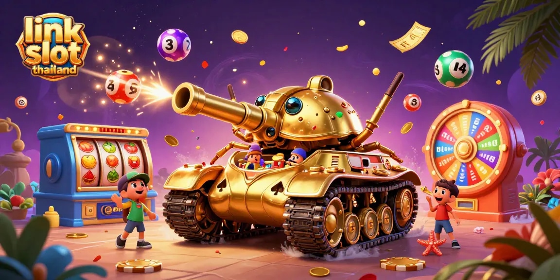 Experience thrilling gameplay at link slot thailand in this vibrant casino scene.