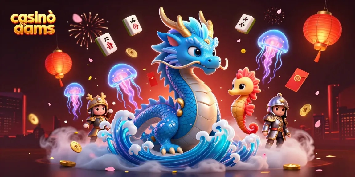 Gioca sui casinò non AAMS con un drago marino e creature luminose che danzano tra lanterne cinesi.