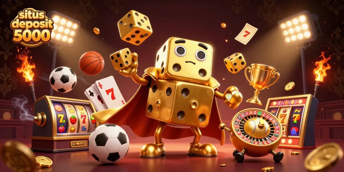 Spin to win with situs deposit 5000 featuring interactive game elements and vibrant casino atmosphere.
