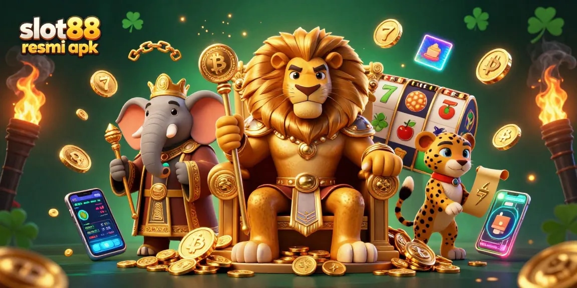 Play and win big with the immersive slot88 resmi apk casino experience surrounded by vibrant slot elements.