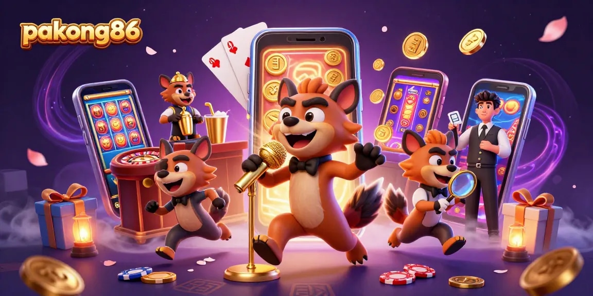 Experience excitement at pakong86's vibrant comedy casino club, complete with lively characters and games.