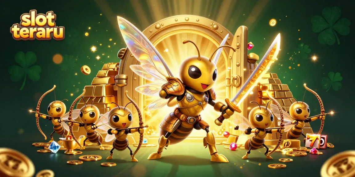 Slot terbaru menunjukkan ilustrasi kasino dengan karakter menarik dan elemen permainan yang kaya.