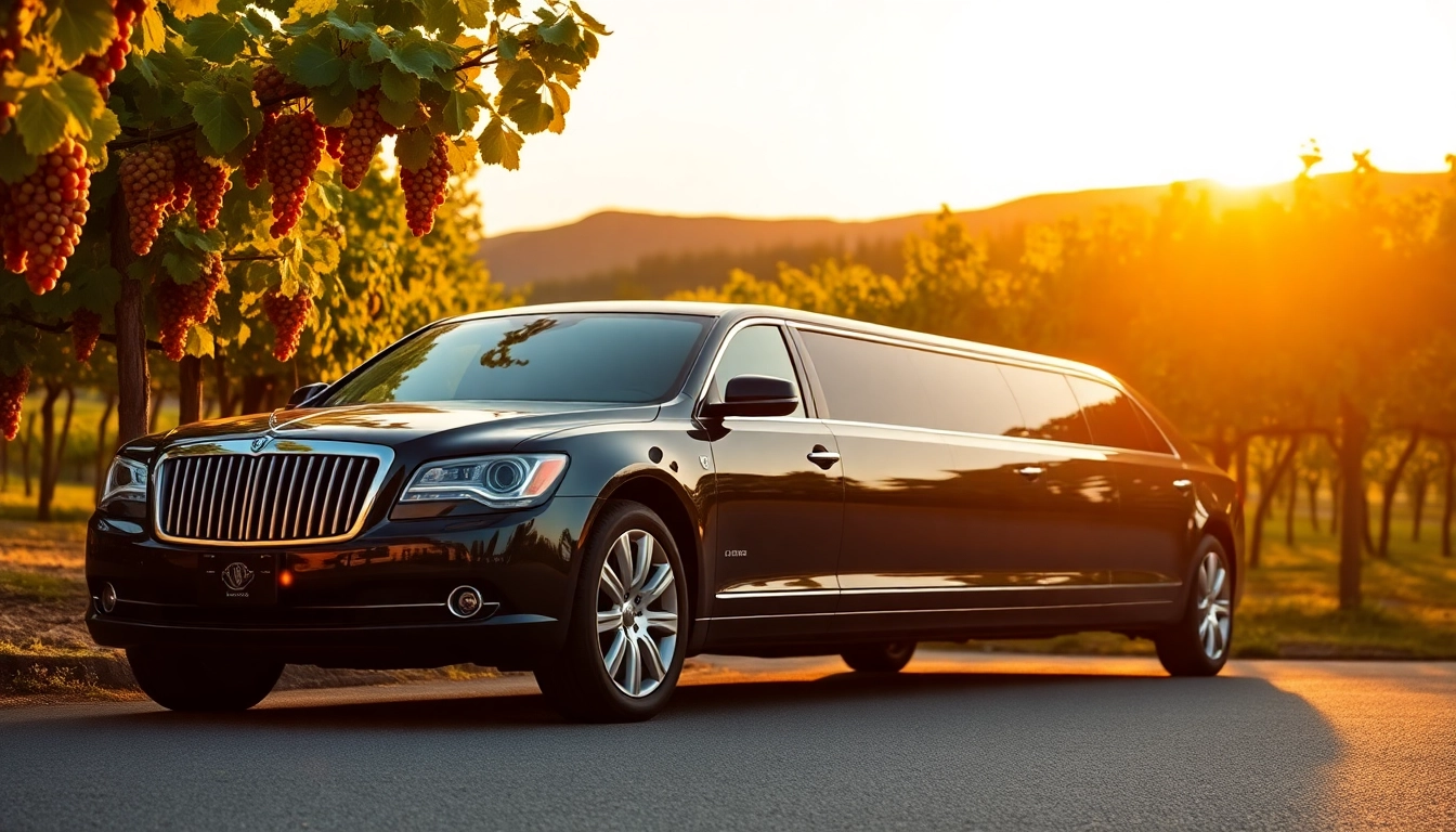 Experience the luxury of a Langley wine tour limo in a stunning vineyard setting.