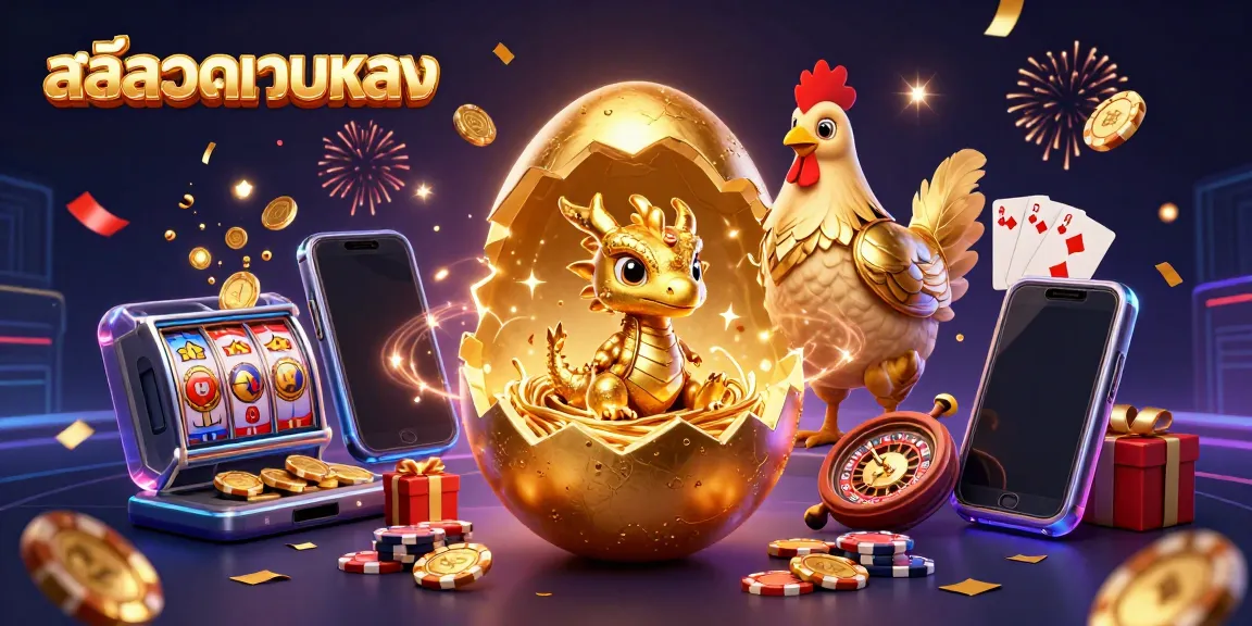 Experience the thrill of สล็อตเว็บตรง with a dazzling golden dragon and immersive casino elements.