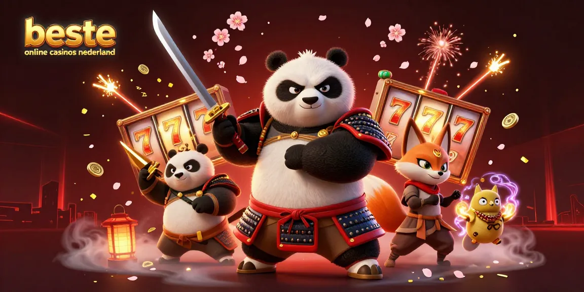 Explore the visuals of the beste online casinos nederland with vibrant samurai, ninja, and magical elements.