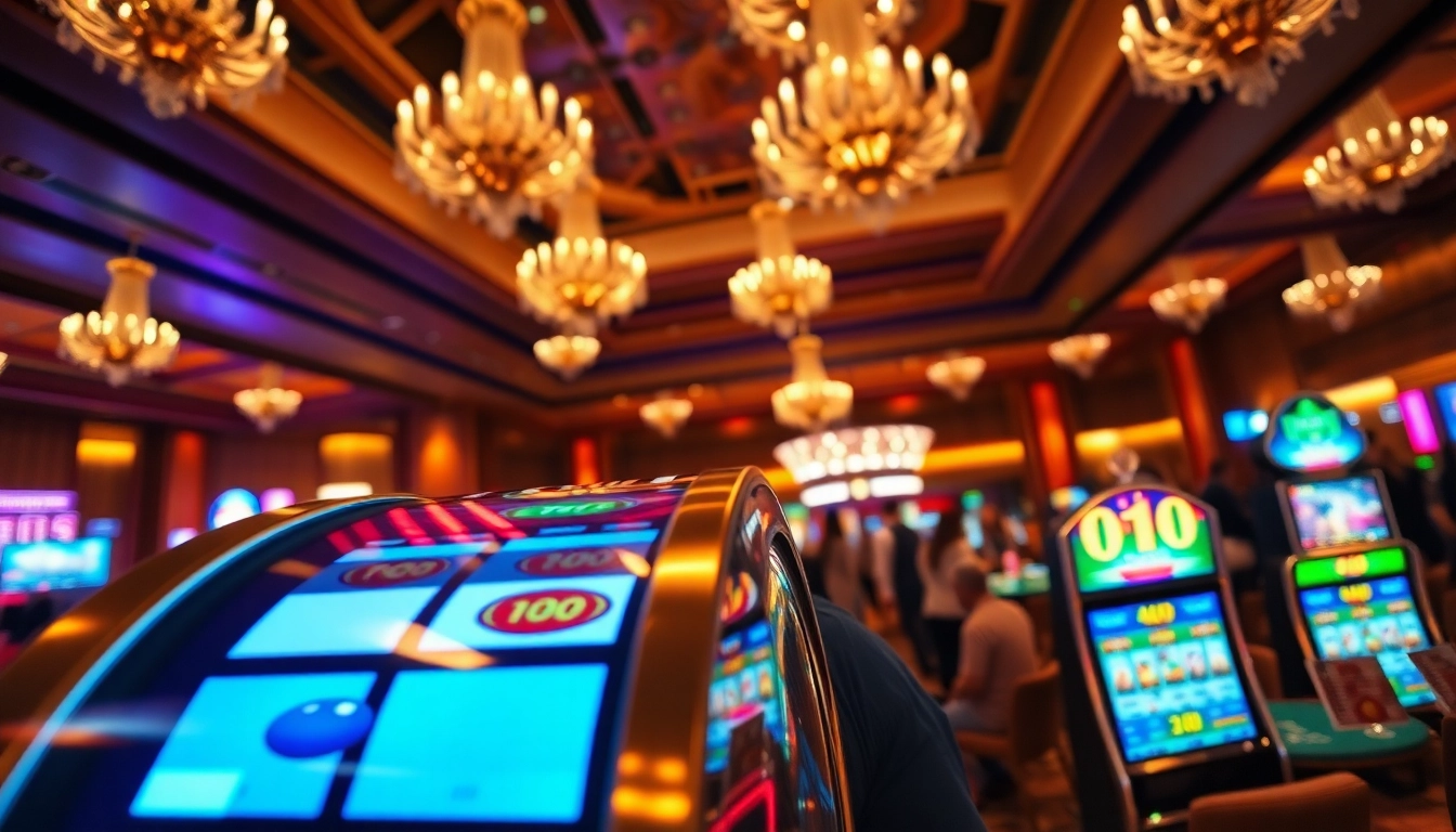 Menangkan di QQWIN4D dengan mesin slot berwarna cerah dan pemain yang penuh semangat.