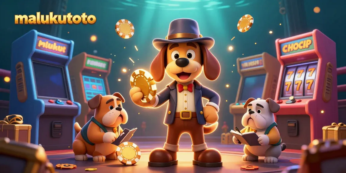 Experience malukutoto with a colorful casino arcade scene showcasing vibrant game elements and detectives.