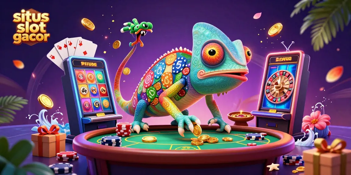 Memenangkan permainan di situs slot gacor dengan karakter unik dan elemen kasino yang meriah.
