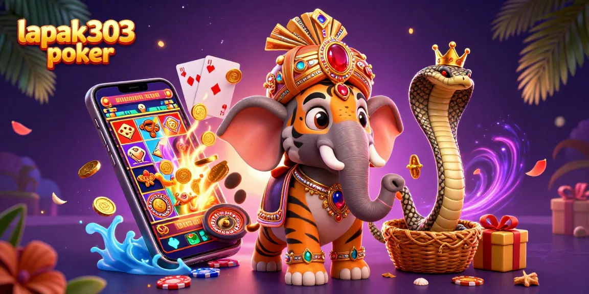 Lihat pengalaman bermain lapak303 poker dengan elemen kasino lainnya dalam ilustrasi yang menawan.