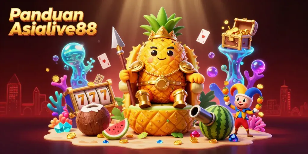 Experience engaging gameplay with Panduan Asialive88, showcasing vibrant characters and casino elements.
