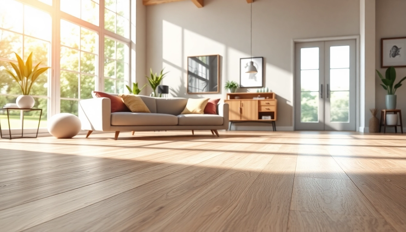 Enhance your home with stunning vinyl plank flooring that resembles wood in a cozy living room setting.