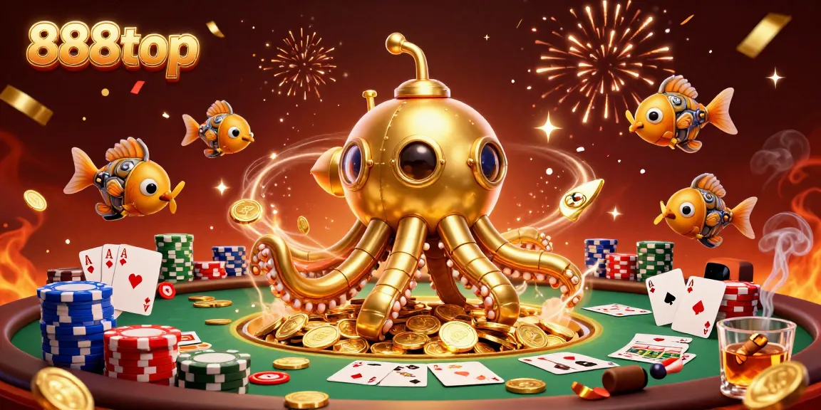 Experience thrilling gameplay at 888top with a vibrant scene of casino excitement and action.