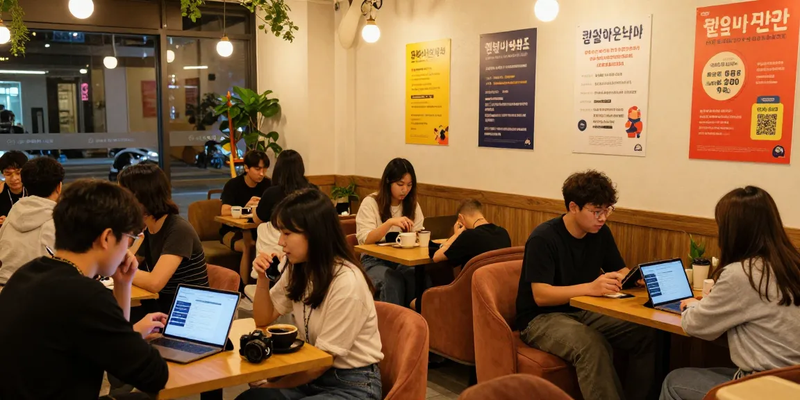 퀸알바 관련 정보와 커뮤니티를 공유하는 아늑한 분위기의 카페